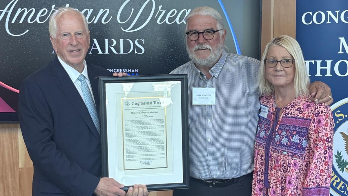 Rep. Thompson with Dirk
