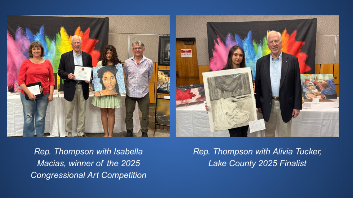 THOMPSON ANNOUNCES OVERALL WINNER, LAKE COUNTY FINALIST FOR FOURTH DISTRICT’S 2025 CONGRESSIONAL ART COMPETITION 