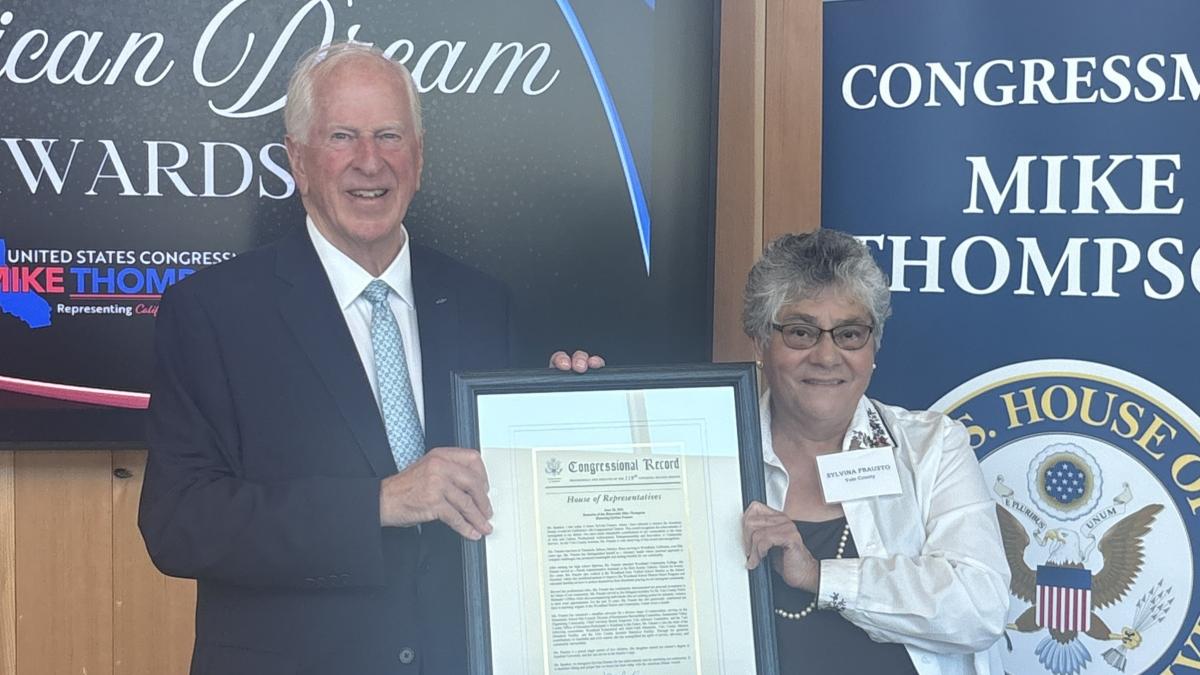 Rep. Thompson with Sylvina