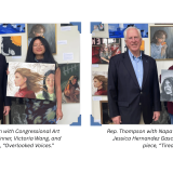 Rep. Thompson with Napa art winner 2026