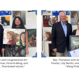 Rep. Thompson with 2026 Solano County art winner