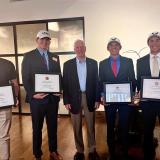 Elliott Black-Holcroft, Christopher Palchak, Rep. Thompson, Blake Fuchslin, Soren DeYoung (not pictured: John Paul Baker)