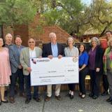 THOMPSON PRESENTS $850,000 CHECK TO DAVIS FOR THE SOUTH DAVIS LIBRARY