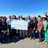 THOMPSON PRESENTS $800,000 CHECK TO AMERICAN CANYON FOR NAPA RIVER ECOLOGY CENTER
