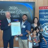 Rep. Thompson with Bernie
