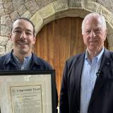 Rep. Mike Thompson recognizes Sean McNamara as the 2026 Solano County Climate Crisis Champion.
