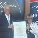 Rep. Thompson with Sylvina