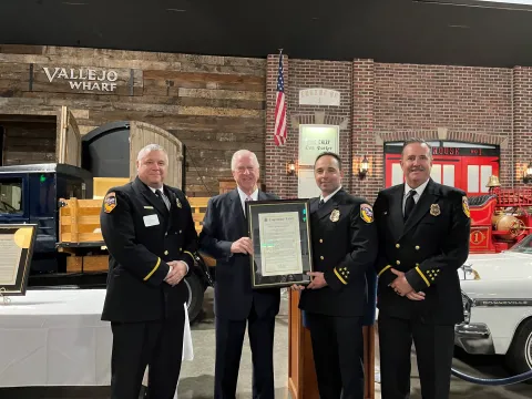 Rep. Thompson stands with JC Greenberg and the Congressional Record Statement
