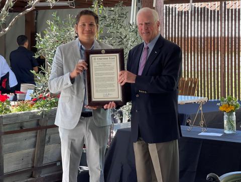 Rep. Mike Thompson (CA-04) holds CRS with Gilbert Rangel, Jr. 