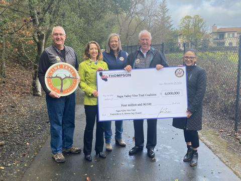 Thompson Presents Vine Trail Check