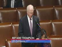 Thompson speaks on the House floor.