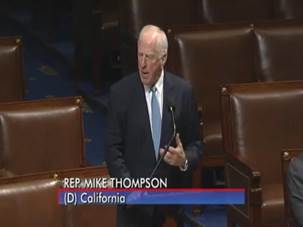 Thompson speaks on the House floor.